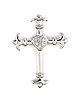 sterling silver cz cross pendant ABZ616