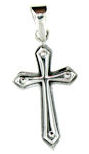 sterling silver cross pendant