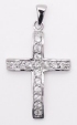 sterling silver cross pendant ACZ113