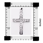 sterling silver cross pendant ACZ113