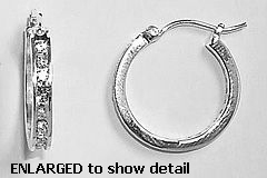 ACZ528 cz hoop earring