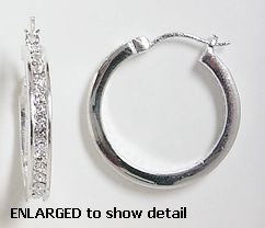 ACZ530 cz hoop earring