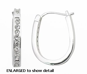 ACZ561 cz hoop earring