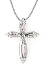 sterling silver Cubic Zirconia necklace ACZ599