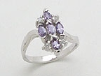 sterling silver cz ring AD28