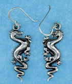 sterling silver dragon earrings AECT0002