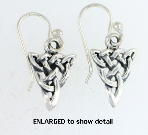 model AECT-002 celtic wire earrings larger view