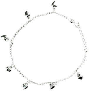 sterling silver anklet AED7004