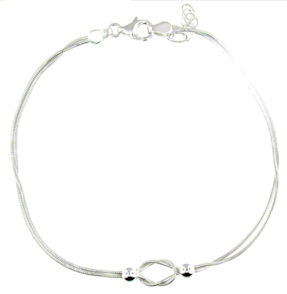 sterling silver anklet AED9002