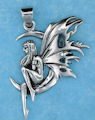 sterling silver fairy pendant AFS0008