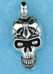 sterling silver skull pendant AGP768138