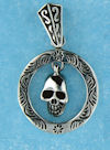 Model AGP76891 Gothic pendant with skull in cirlce