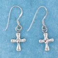 sterling silver cross earrings AHSE0053