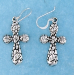 sterling silver cross earrings AHSE0446