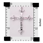 sterling silver cross pendant APZ057