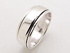 sterling silver spinner ring AR0046
