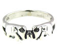 sterling silver elephant ring AR706-980