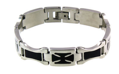 stainless steel skull bracelet BRJ0003