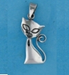 Silver Cat Pendant Necklaces