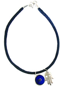 Evil Eye Cord Bracelet EEB12348BLUEEH