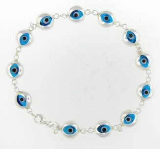 Evil Eye Bracelet EEB2004 Trans.Blue