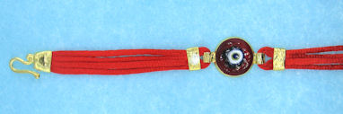 Evil Eye Cord Bracelet EEB5007RED