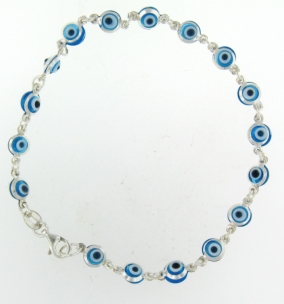 Evil Eye Bracelet EEB6121LB Light Blue