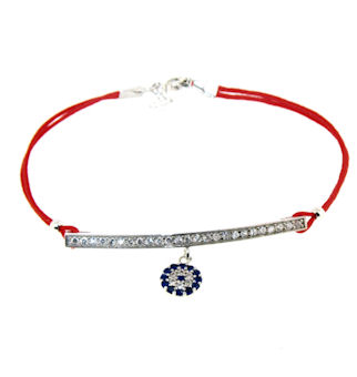 Evil Eye Cord Bracelet EEBCZ003