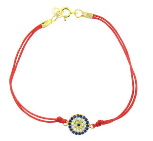 Evil Eye Cord Bracelet EEBCZ5301GP