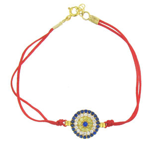 Evil Eye Cord Bracelet EEBCZ5303GP