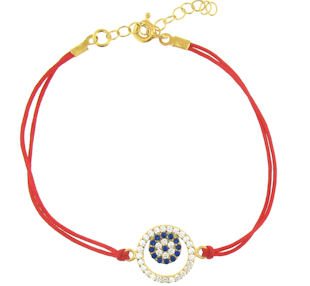Evil Eye Cord Bracelet EEBCZ5345GP