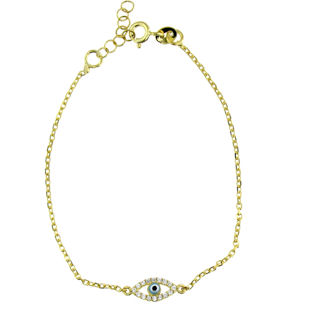 Evil Eye Bracelet EEBCZ5511-GP