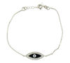 sterling silver evil eye bracelet EEBCZ5549