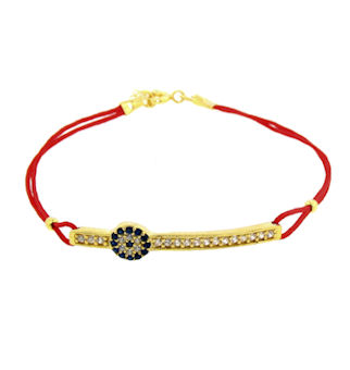 Evil Eye Cord Bracelet EEBCZGL001