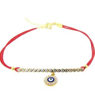 Evil Eye Cord Bracelet EEBCZGL005