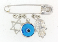 Evil Eye Safety Pin EEP093