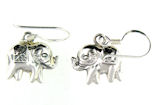 sterling silver elephant earrings style ELE2261