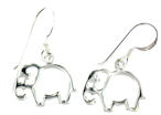 sterling silver elephant earrings style ELE7062457