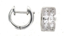 sterling silver cz hoop earring style epce1180