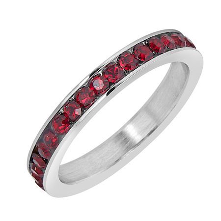 ETR0001 January CZ Birthstone Ring