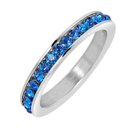 ETR0001 September CZ Birthstone Ring