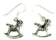 sterling silver horse earrings HE7064231