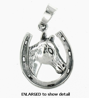 HP186 Horse Pendant ENLARGED