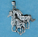 sterling silver horse pendant HP42124