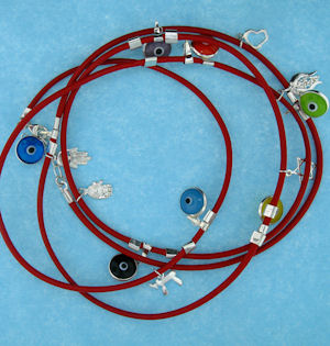 Evil Eye Cord Bracelet LW001RED