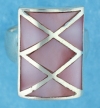 sterling silver MOP ring MOPR0001-PINK