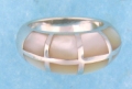 sterling silver MOP ring MOPR0007-NAT.WHITE