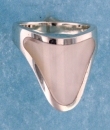 sterling silver MOP ring MOPR0011-WHITE