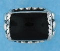 sterling silver MOP ring MOPR0012-BLACK