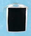 sterling silver MOP ring MOPR0013-Black